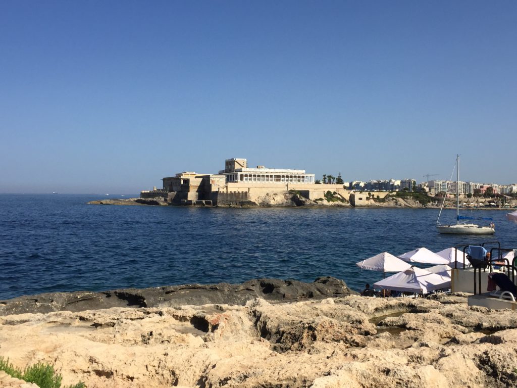 Aussicht vom Radisson Blue Hotel in St. Julians in Malta