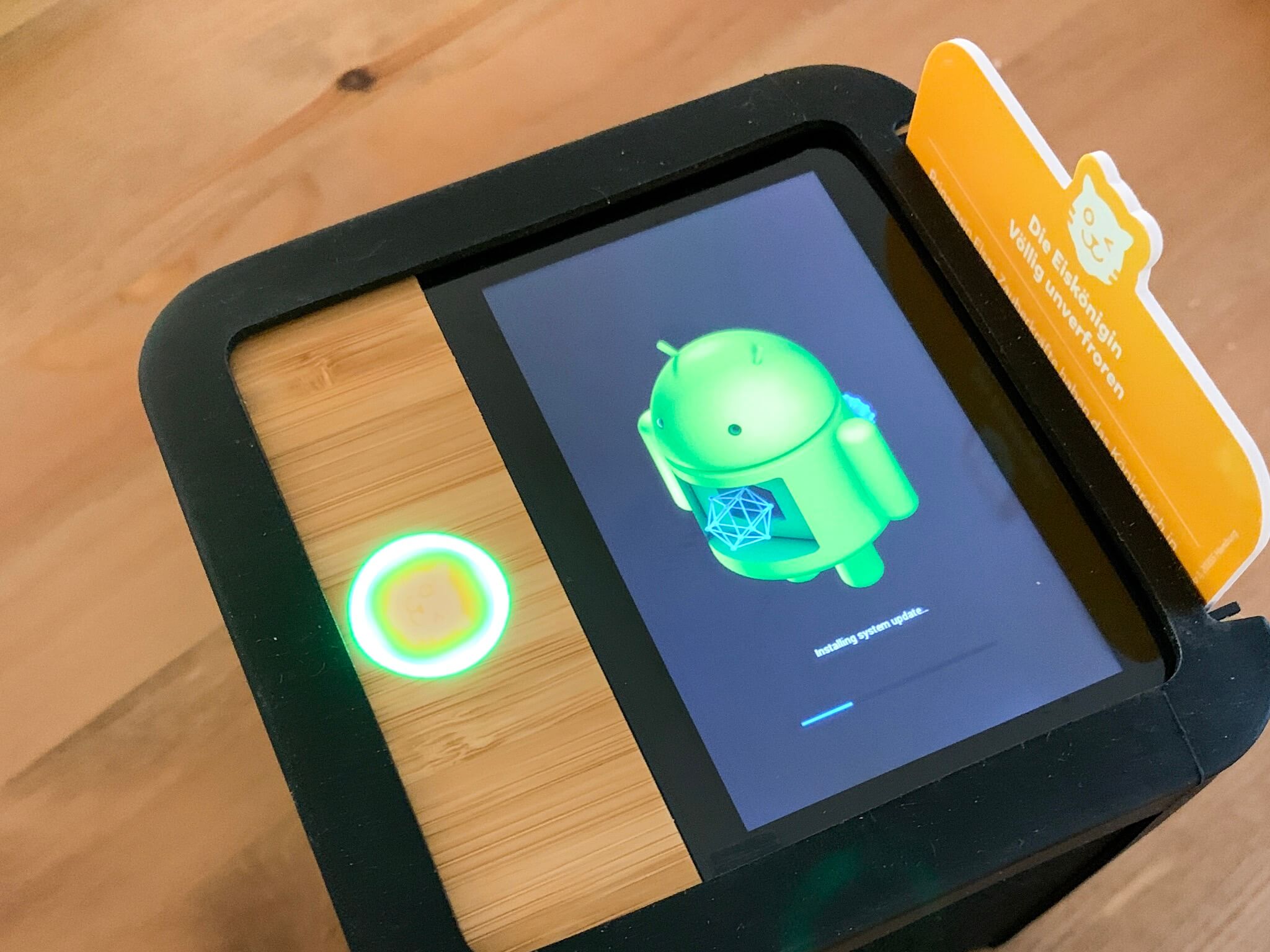 Touchscreen der Tigerbox Touch während Updates des Android Betriebssystems